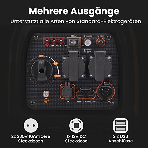 3000W Stromgenerator Benzin maXpeedingrods - 9