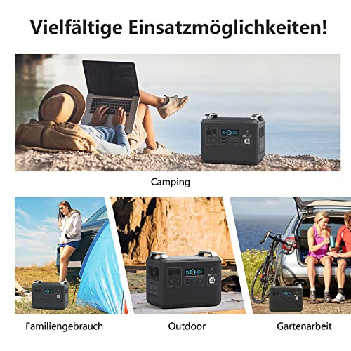 VDL HS2000 1997Wh Tragbare Powerstation mit 230V/2000W (Spitze 4000 W) Steckdose, UPS Solar Generator mit LiFePO4, Mobile Stromversorgung für Wohnwagen, Outdoors, Heimwerken und als Notstromaggregat - 8