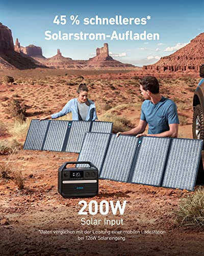 Anker 555 Powerstation, tragbare PowerHouse 1024Wh LiFePO4, 1000W mobiler Solargenerator, 3 USB-C PD Anschlüsse mit 100W, Stromversorgung für Camping, Wohnmobile & Stromausfälle mit 5 Jahre Garantie - 6