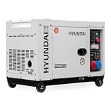 HYUNDAI Silent Diesel Generator, Stromerzeuger mit 7.9kVA (400V) / 6.0kW (230V),...