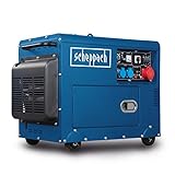 Scheppach Diesel Stromerzeuger | Elektrostart | 7,7PS | 5000W | 2x 230V, 1x 400V...