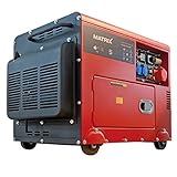 Matrix Notstromaggregat Stromerzeuger Stromaggregat Stromgenerator Diesel 400V silent...