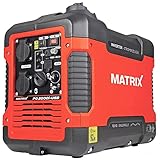 Matrix Notstromaggregat Benzin leise 2000 Watt Inverter Stromerzeuger Stromgenerator...